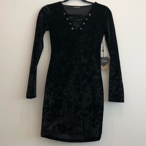 Popular Basics Black NWT Long Sleeve Dress